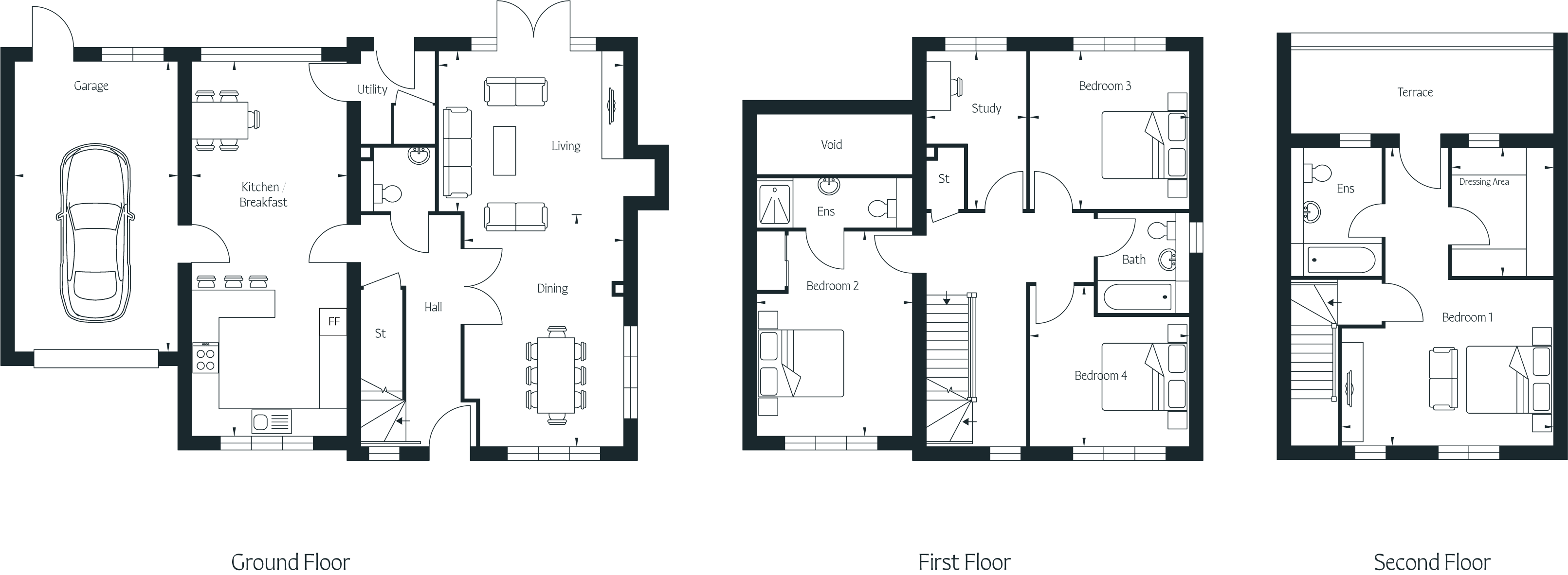 Rosebay Floorplans